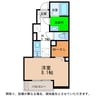グラン　ベルジュC 1Kの間取り