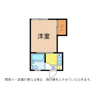 間取図 ワンルーム11