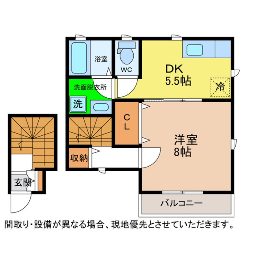 間取図 セグラ小松島A・B