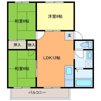 間取図 サンライフダックC