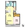 フルール 1LDKの間取り