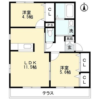 間取図 パークヒルＡ