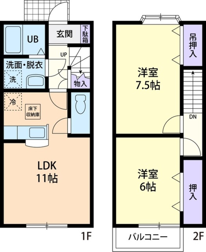 間取図 ソルボンヌ　Ｂ