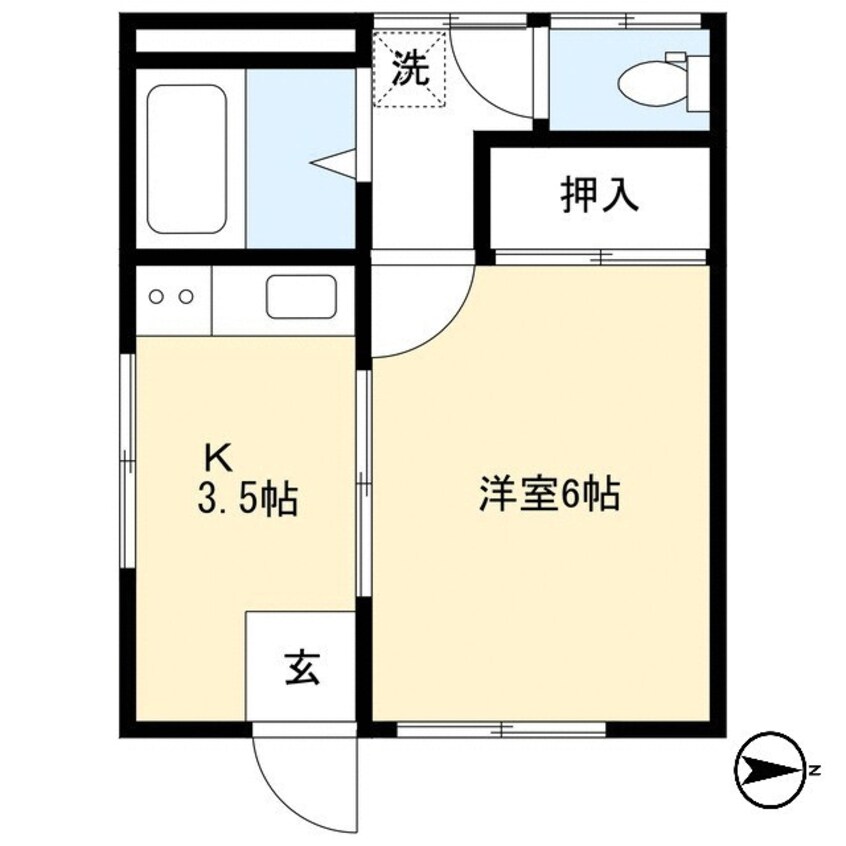 間取図 東ハイツ