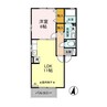 クレアール　Ａ／Ｂ 1LDKの間取り