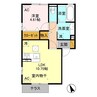 ウィットアイドル 1LDKの間取り