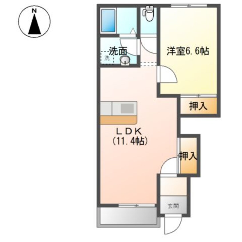 間取図 サンヴィレッジ　II