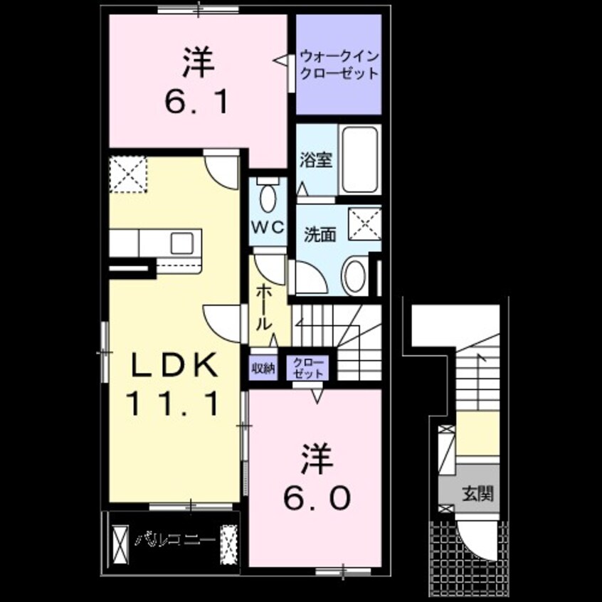 間取図 サンフラワー　Ｃ