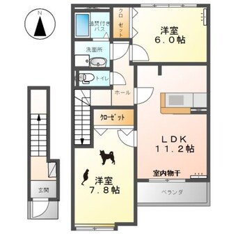 間取図 アラモード　スクエア