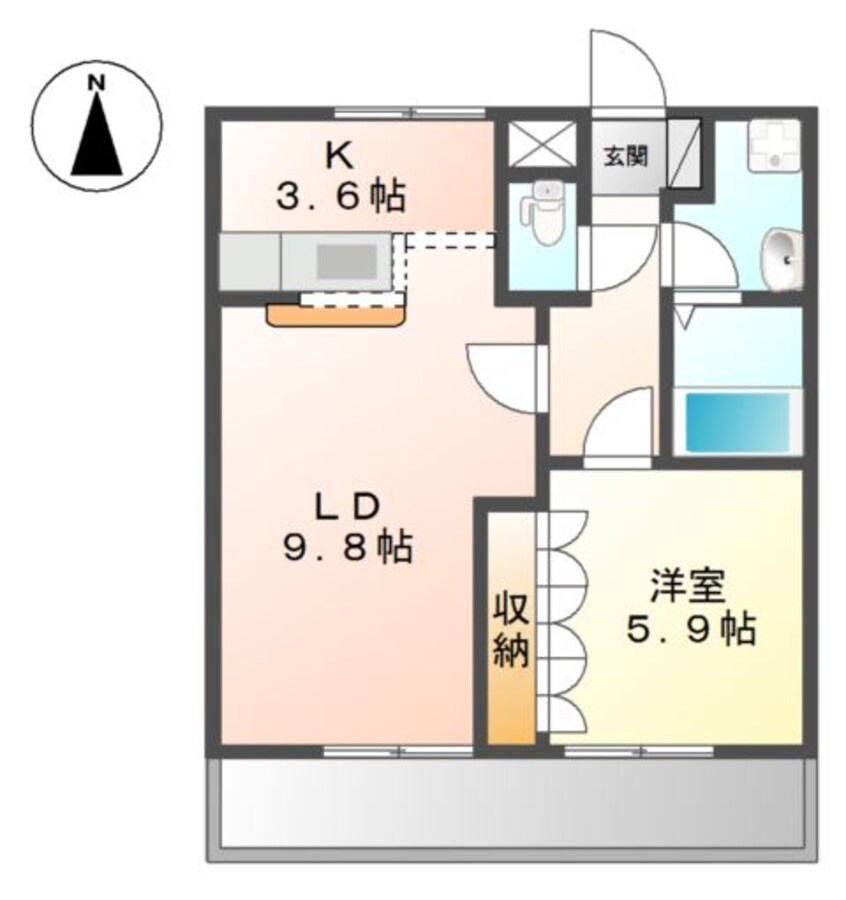 間取図 ユーパークＡ