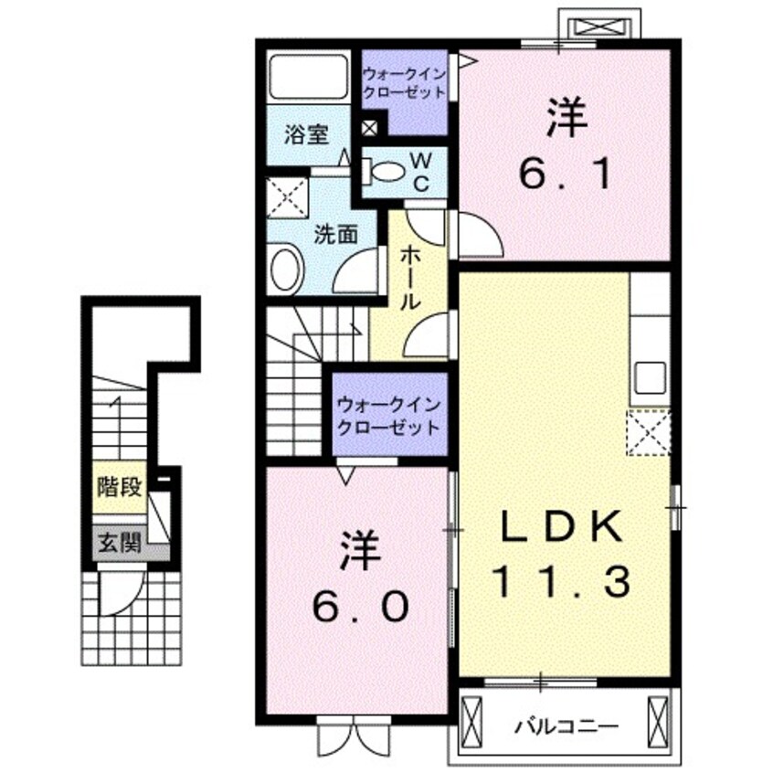 間取図 パルコートＡ