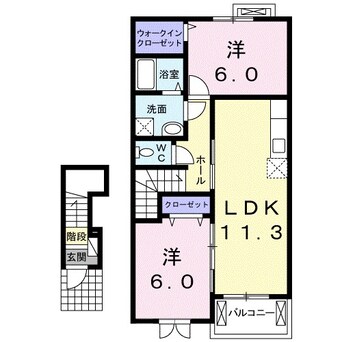 間取図 ロッソフィオーレＣ