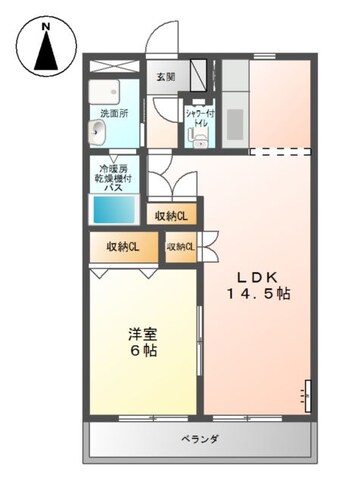 間取図 ティアラＢ