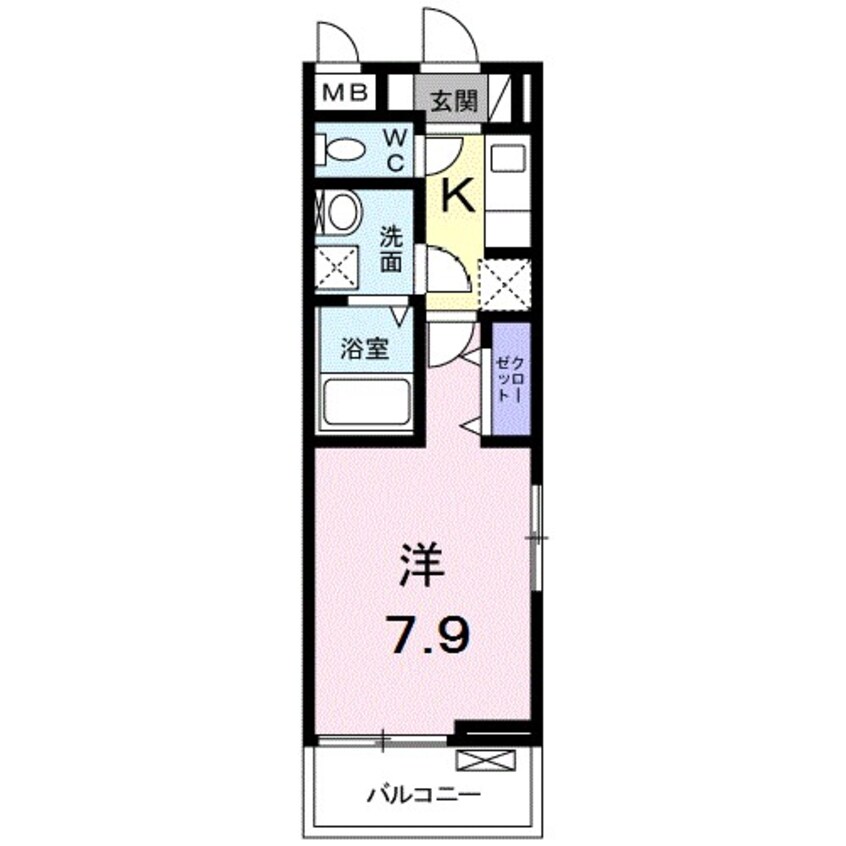 間取図 ブッシュ　クローバー　VII