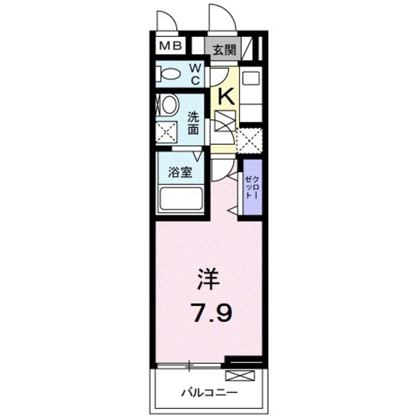 間取図 ブッシュ　クローバー　VII