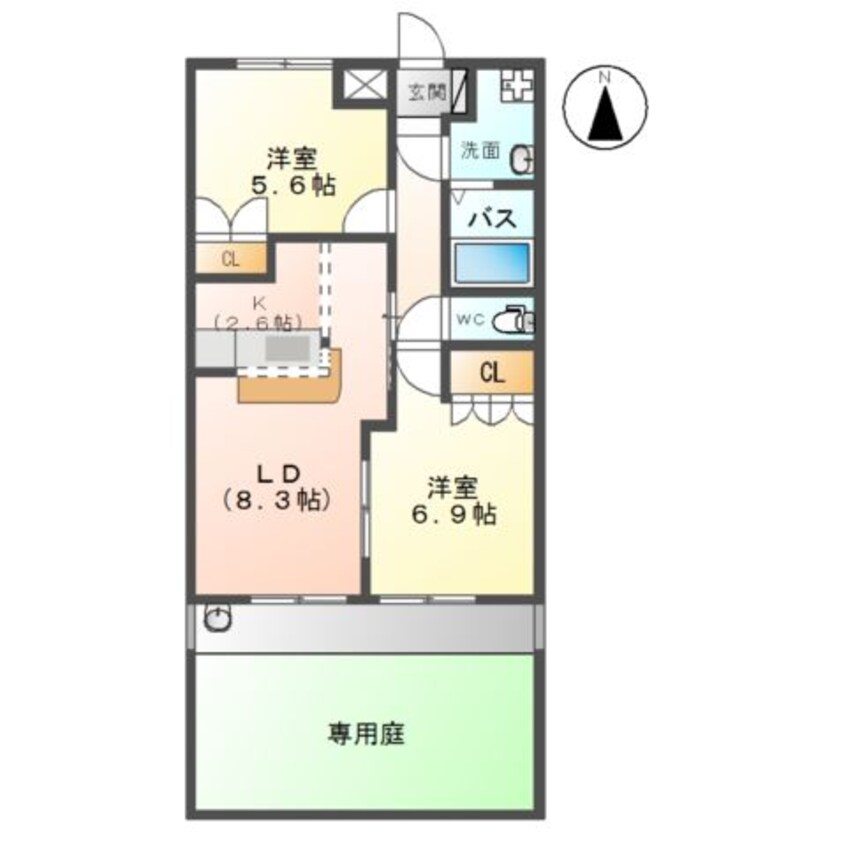 間取図 メゾンエスプリＡ