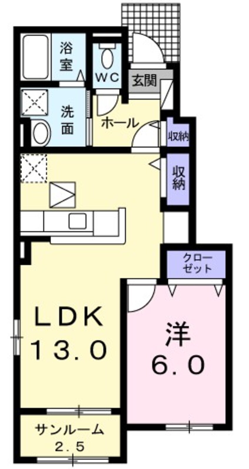 間取図 ピアチェＡ