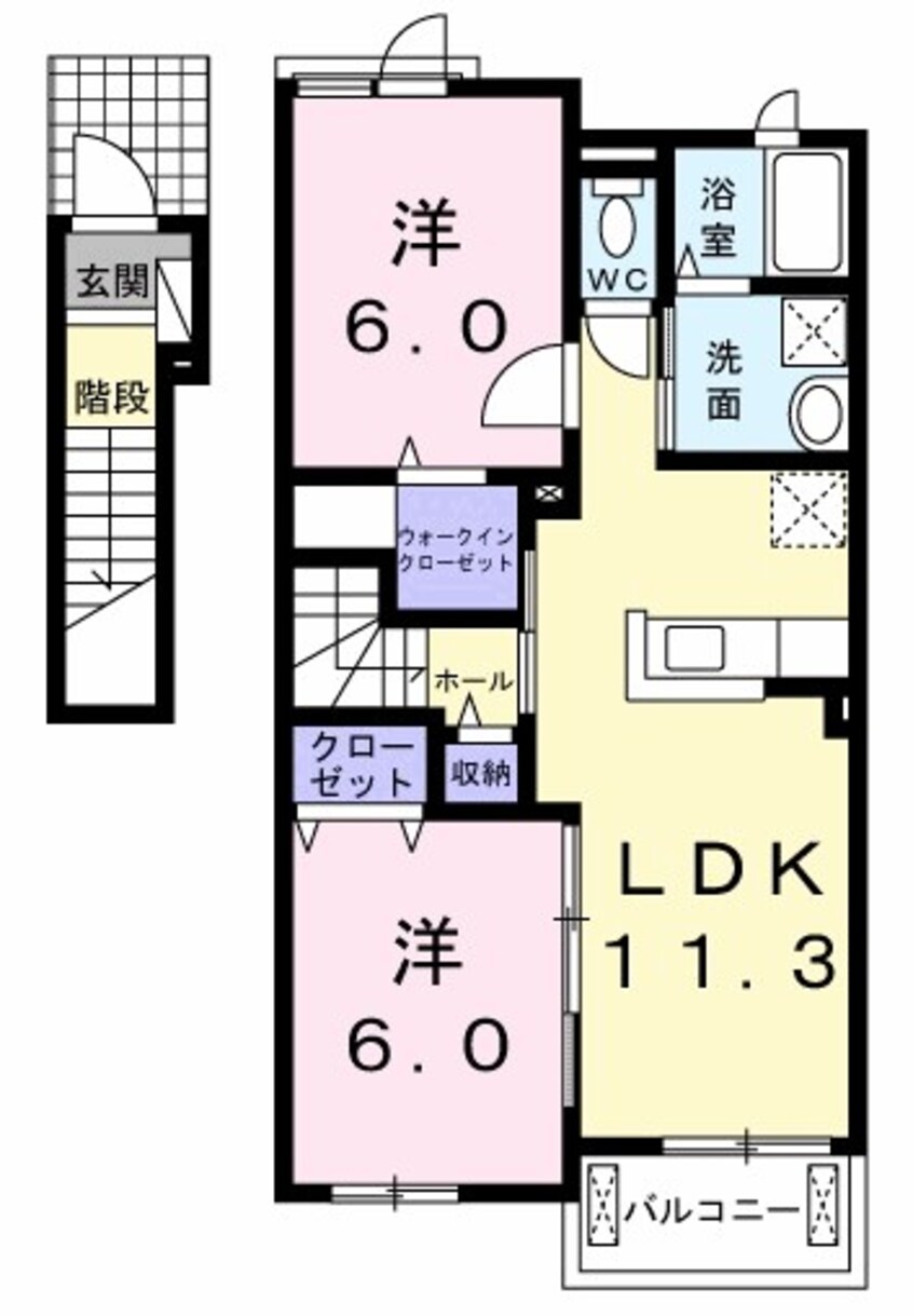 間取図 グロリアス　Ｍ