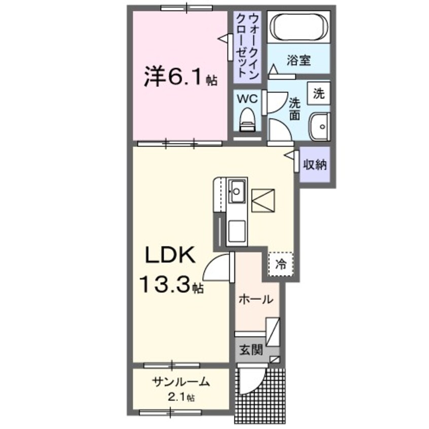 間取図 プレアデス　Ｂ