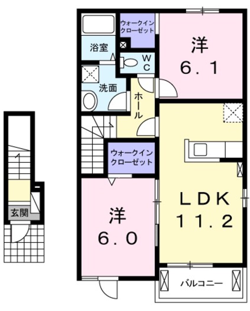 間取図 ベル　ラフィネＡ