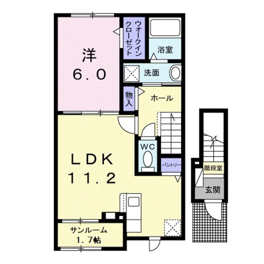 間取図 ベル　セゾン