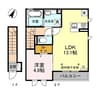 アルエット-Alouette- 1LDKの間取り