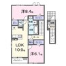 ジックス大島　Ｃ 2LDKの間取り