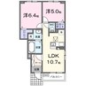 ジックス大島　Ｂ 2LDKの間取り