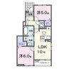 ジックス大島　Ｃ 2LDKの間取り