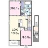 ウイングス・ツゥ 2LDKの間取り