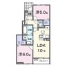 ジックス大島　Ｃ 2LDKの間取り