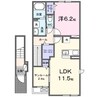 ジックス大島　Ａ 1LDKの間取り