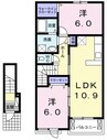 クリスタル　パーク 2LDKの間取り