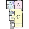 スプリングフィールド 1LDKの間取り