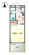 グランティアＢ 1Kの間取り