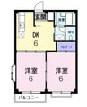 ファミールメゾン 2DKの間取り