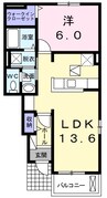 マーベラス　Ｃ 1LDKの間取り