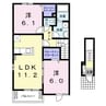 フレイム　Ａ 2LDKの間取り