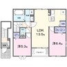 クルールＡ 2LDKの間取り