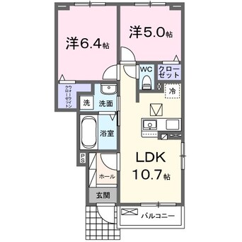 間取図 ジックス石原　Ｂ