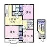 グリーンパークオークスＣ 3LDKの間取り