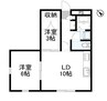 ノーヴァＢ 1LDK+Sの間取り