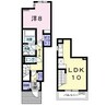 グレイスヒル 1LDKの間取り