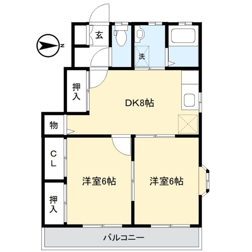 間取図 ラ・フォーレ１２２
