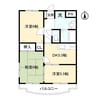 アーバン鈴木 3DKの間取り