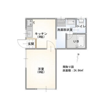 間取図 東武伊勢崎線・スカイツリーライン/細谷駅 徒歩22分 1階 築36年