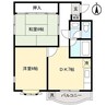 コーポ春日 2DKの間取り
