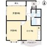 コーポ春日 2DKの間取り