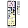 ノアールアルコンジュ 1LDKの間取り