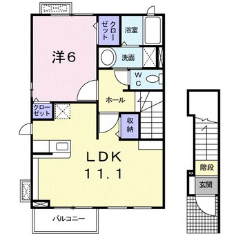 間取図 グランディールＡ